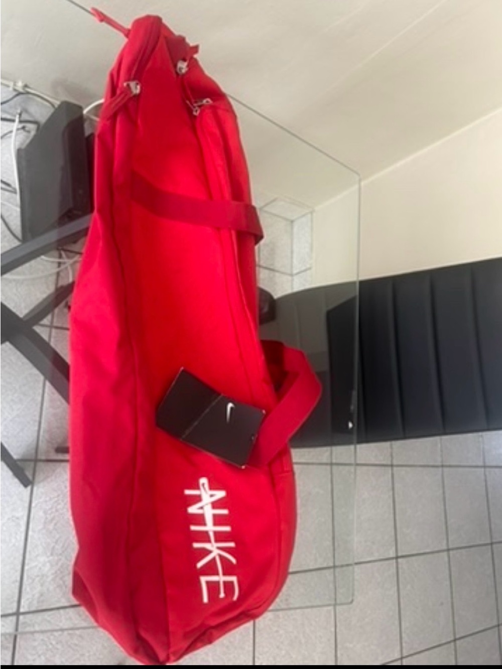 Nike Red Duffle Bag – Lightweight Men’s Gym Bag/ baseball bag